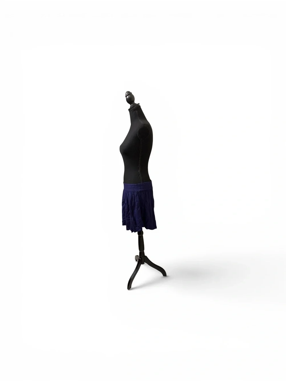 Kimchi Blue Dark Blue Pleated Mini Skirt